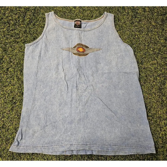 Harley-Davidson Other - Vintage Harley-Davidson Tank Top Sioux Falls SD Large 90s Single Blue